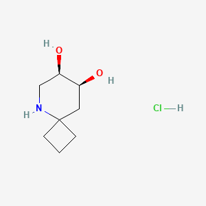 (7R,8S)-5-Azaspiro[3.5]nonane-7,8-diol;hydrochloride