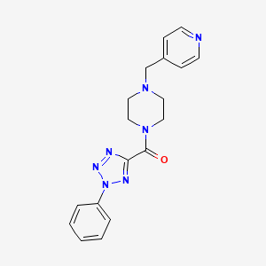 (2-phenyl-2H-tetrazol-5-yl)(4-(pyridin-4-ylmethyl)piperazin-1-yl)methanone