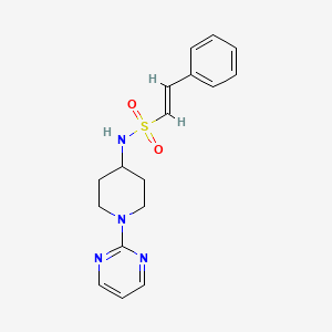 (E)-2-phenyl-N-(1-pyrimidin-2-ylpiperidin-4-yl)ethenesulfonamide