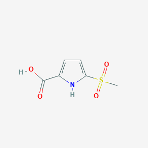 molecular formula C6H7NO4S B2932829 5-Methanesulfonyl-1H-pyrrole-2-carboxylic acid CAS No. 1368085-26-0