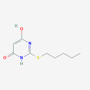 molecular formula C9H14N2O2S B2932833 4-hydroxy-2-pentylsulfanyl-1H-pyrimidin-6-one CAS No. 489403-70-5