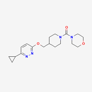 [4-[(6-Cyclopropylpyridazin-3-yl)oxymethyl]piperidin-1-yl]-morpholin-4-ylmethanone
