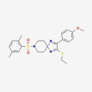 8-((2,5-Dimethylphenyl)sulfonyl)-2-(ethylthio)-3-(4-methoxyphenyl)-1,4,8-triazaspiro[4.5]deca-1,3-diene
