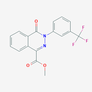 Methyl 4-oxo-3-[3-(trifluoromethyl)phenyl]-3,4-dihydro-1-phthalazinecarboxylate