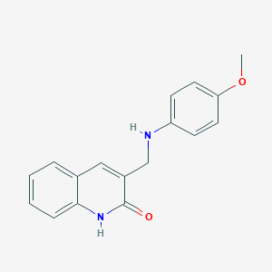 molecular formula C17H16N2O2 B293285 3-[(4-methoxyanilino)methyl]-1H-quinolin-2-one 