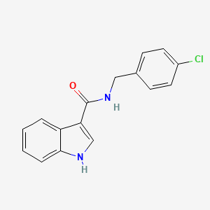 N-(4-chlorobenzyl)-1H-indole-3-carboxamide