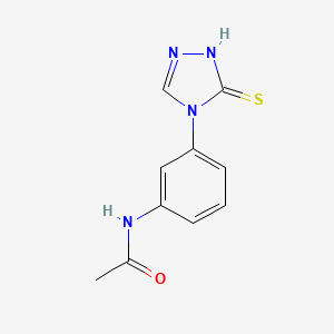 N-[3-(3-sulfanyl-4H-1,2,4-triazol-4-yl)phenyl]acetamide