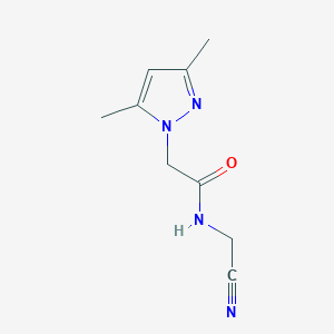 molecular formula C9H12N4O B2932867 N-(氰甲基)-2-(3,5-二甲基吡唑-1-基)乙酰胺 CAS No. 1338975-38-4