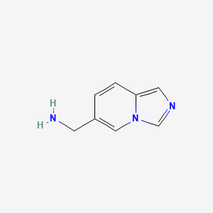 molecular formula C8H9N3 B2932869 {Imidazo[1,5-a]pyridin-6-yl}methanamine CAS No. 1225209-81-3