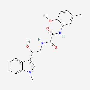 N1-(2-hydroxy-2-(1-methyl-1H-indol-3-yl)ethyl)-N2-(2-methoxy-5-methylphenyl)oxalamide