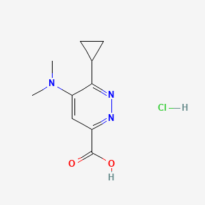 6-Cyclopropyl-5-(dimethylamino)pyridazine-3-carboxylic acid;hydrochloride