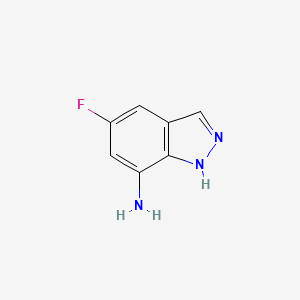 molecular formula C7H6FN3 B2932901 5-Fluoro-1H-indazol-7-amine CAS No. 1352397-94-4
