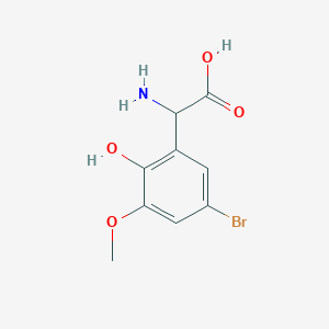 2-Amino-2-(5-bromo-2-hydroxy-3-methoxyphenyl)acetic acid