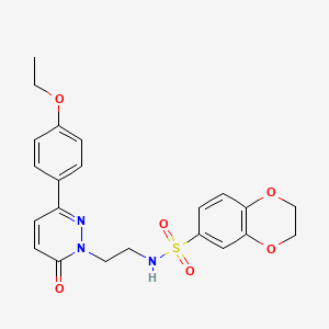 N-(2-(3-(4-ethoxyphenyl)-6-oxopyridazin-1(6H)-yl)ethyl)-2,3-dihydrobenzo[b][1,4]dioxine-6-sulfonamide