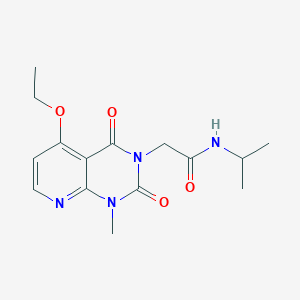 molecular formula C15H20N4O4 B2932907 2-(5-ethoxy-1-methyl-2,4-dioxo-1,2-dihydropyrido[2,3-d]pyrimidin-3(4H)-yl)-N-isopropylacetamide CAS No. 941947-07-5