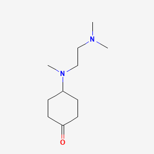 4-[2-(Dimethylamino)ethyl-methylamino]cyclohexan-1-one