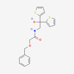 2-(benzyloxy)-N-(2-hydroxy-2,2-di(thiophen-2-yl)ethyl)acetamide