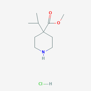 Methyl 4-propan-2-ylpiperidine-4-carboxylate;hydrochloride