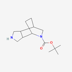 molecular formula C14H24N2O2 B2932930 叔丁基 4,8-二氮杂三环[5.2.2.0,2,6]十一烷-8-甲酸酯 CAS No. 2044773-54-6