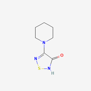 molecular formula C7H11N3OS B2932936 4-(哌啶-1-基)-1,2,5-噻二唑-3-醇 CAS No. 891028-86-7