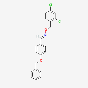 (E)-{[4-(benzyloxy)phenyl]methylidene}[(2,4-dichlorophenyl)methoxy]amine