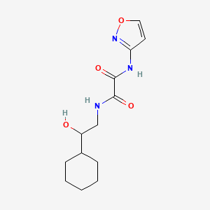 molecular formula C13H19N3O4 B2932947 N1-(2-cyclohexyl-2-hydroxyethyl)-N2-(isoxazol-3-yl)oxalamide CAS No. 1351598-12-3