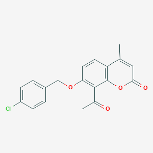 8-acetyl-7-[(4-chlorobenzyl)oxy]-4-methyl-2H-chromen-2-one