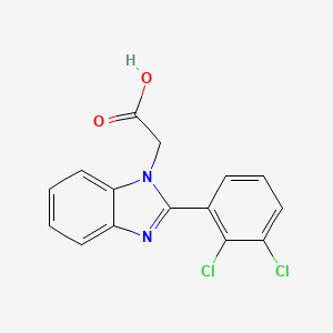 molecular formula C15H10Cl2N2O2 B2932965 2-[2-(2,3-dichlorophenyl)-1H-1,3-benzodiazol-1-yl]acetic acid CAS No. 1097801-74-5
