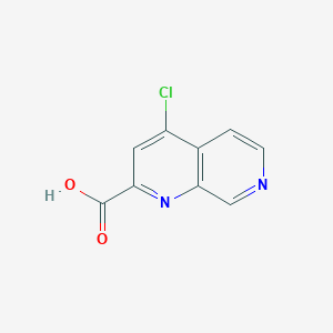 molecular formula C9H5ClN2O2 B2932974 4-Chloro-1,7-naphthyridine-2-carboxylic acid CAS No. 2260933-06-8