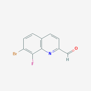 7-Bromo-8-fluoroquinoline-2-carbaldehyde