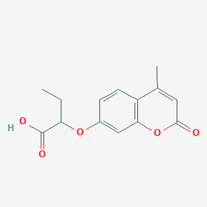 2-(4-Methyl-2-oxochromen-7-yl)oxybutanoic acid