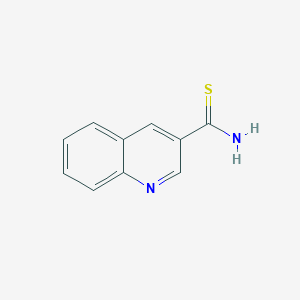 molecular formula C10H8N2S B2933043 3-Quinolinecarbothioamide CAS No. 1195587-35-9