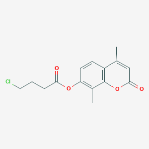 4,8-dimethyl-2-oxo-2H-chromen-7-yl 4-chlorobutanoate