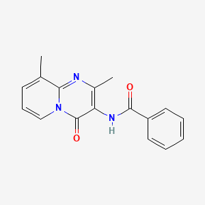 molecular formula C17H15N3O2 B2933050 N-(2,9-二甲基-4-氧代-4H-吡啶并[1,2-a]嘧啶-3-基)苯甲酰胺 CAS No. 941923-37-1