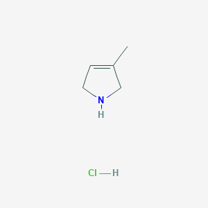 molecular formula C5H10ClN B2933059 3-Methyl-2,5-dihydro-1H-pyrrole;hydrochloride CAS No. 100351-03-9