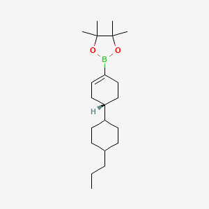 molecular formula C21H37BO2 B2933065 反式-(4-丙基环己基)环己-1-烯基硼酸频哪醇酯 CAS No. 2377587-49-8