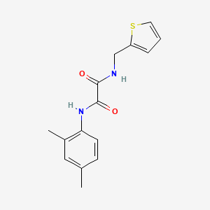 molecular formula C15H16N2O2S B2933070 N'-(2,4-dimethylphenyl)-N-(thiophen-2-ylmethyl)oxamide CAS No. 701227-95-4