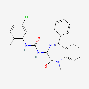 molecular formula C24H21ClN4O2 B2933081 1-(1-methyl-2-oxo-5-phenyl-2,3-dihydro-1H-1,4-diazepin-3-yl)-3-(5-chloro-2-methylphenyl)urea CAS No. 1796902-23-2