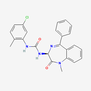 1-(1-methyl-2-oxo-5-phenyl-2,3-dihydro-1H-1,4-diazepin-3-yl)-3-(5-chloro-2-methylphenyl)urea