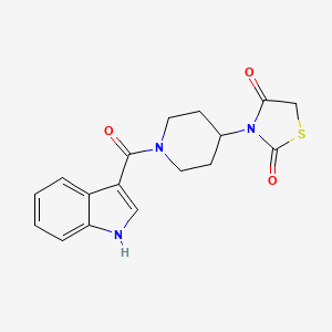 3-(1-(1H-indole-3-carbonyl)piperidin-4-yl)thiazolidine-2,4-dione