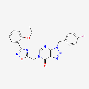 6-((3-(2-ethoxyphenyl)-1,2,4-oxadiazol-5-yl)methyl)-3-(4-fluorobenzyl)-3H-[1,2,3]triazolo[4,5-d]pyrimidin-7(6H)-one