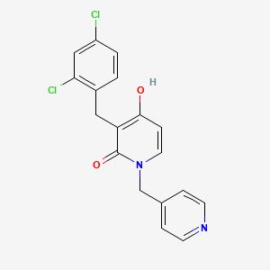 3-(2,4-dichlorobenzyl)-4-hydroxy-1-(4-pyridinylmethyl)-2(1H)-pyridinone