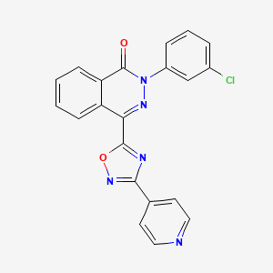 2-(3-chlorophenyl)-4-(3-pyridin-4-yl-1,2,4-oxadiazol-5-yl)phthalazin-1(2H)-one