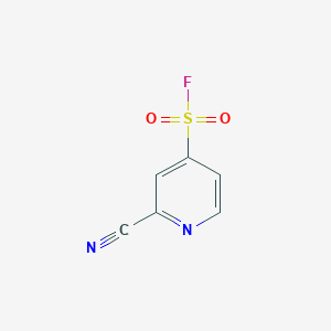 molecular formula C6H3FN2O2S B2933098 2-Cyanopyridine-4-sulfonyl fluoride CAS No. 2193061-92-4