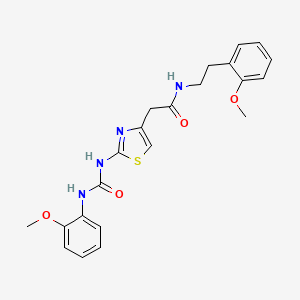 N-(2-methoxyphenethyl)-2-(2-(3-(2-methoxyphenyl)ureido)thiazol-4-yl)acetamide