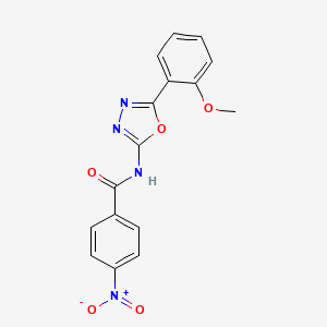 N-[5-(2-methoxyphenyl)-1,3,4-oxadiazol-2-yl]-4-nitrobenzamide