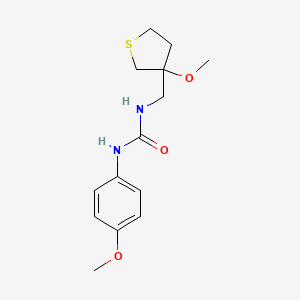 1-(4-Methoxyphenyl)-3-((3-methoxytetrahydrothiophen-3-yl)methyl)urea