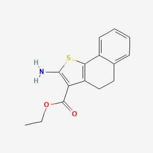 molecular formula C15H15NO2S B2933153 Ethyl 2-amino-4,5-dihydronaphtho[1,2-b]thiophene-3-carboxylate CAS No. 332159-69-0