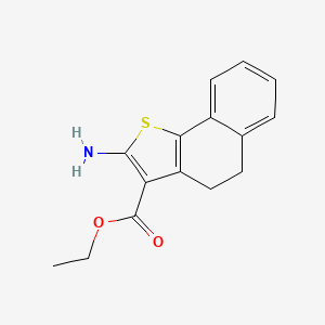 molecular formula C15H15NO2S B2933153 Ethyl 2-amino-4,5-dihydronaphtho[1,2-b]thiophene-3-carboxylate 