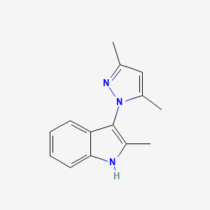 3-(3,5-dimethyl-1H-pyrazol-1-yl)-2-methyl-1H-indole